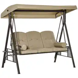 Netto Marken-Discount Outsunny Hollywoodschaukel Metall, Polyester Angebot