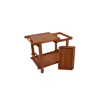Netto Marken-Discount Garden Pleasure Servierwagen Hayward Eukalyptus Holz Teewagen Küchenwagen Angebot