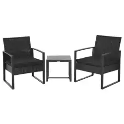 Netto Marken-Discount Outsunny Gartenmöbel-Set PE Polyrattan, Metall, Polyester Angebot