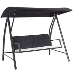 Netto Marken-Discount Outsunny Gartenschaukel Metall, PE Polyrattan Angebot