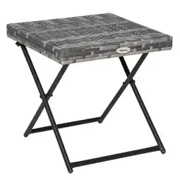 Netto Marken-Discount Outsunny Beistelltisch Stahl, Polyrattan Angebot