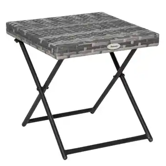 Netto Marken-Discount Outsunny Beistelltisch Stahl, Polyrattan Angebot