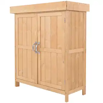 Netto Marken-Discount Outsunny Gartenschrank Tannenholz Angebot