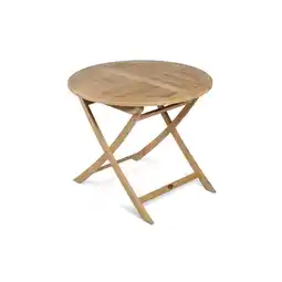 Netto Marken-Discount Tisch SOLO, klappbar, rund Ø 90, Teak Angebot