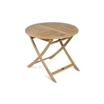 Netto Marken-Discount Tisch SOLO, klappbar, rund Ø 90, Teak Angebot