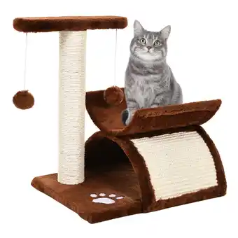 Netto Marken-Discount PawHut Kratzbaum Spanplatte, Plüsch, Sisalfaser Angebot