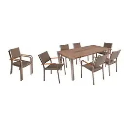 Netto Marken-Discount Tischgruppe FLORENCE 1, 7 tlg., champagner Angebot