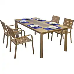 Netto Marken-Discount 5tlg. Alu Tischgruppe Garten Sitzgruppe Lounge Set Gartenmöbel Sitzgarnitur Angebot