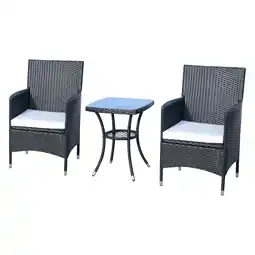 Netto Marken-Discount Outsunny Gartenmöbel-Set Metall, PE-Rattan, Polyester, Schaumstoff Angebot