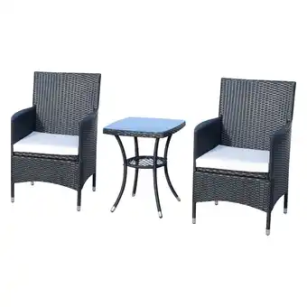Netto Marken-Discount Outsunny Gartenmöbel-Set Metall, PE-Rattan, Polyester, Schaumstoff Angebot