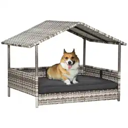 Netto Marken-Discount PawHut Hundehütte PE Rattan, Stahl Angebot
