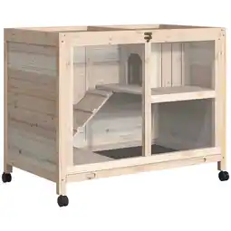 Netto Marken-Discount PawHut Kleintierhaus Tannenholz Angebot
