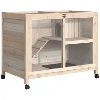 Netto Marken-Discount PawHut Kleintierhaus Tannenholz Angebot