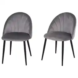 Netto Marken-Discount HOMCOM Esszimmerstuhl Samt(100% Polyester), Stahl, Schaumstoff Angebot