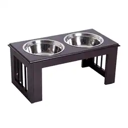 Netto Marken-Discount PawHut Futternapf Edelstahl, MDF Angebot