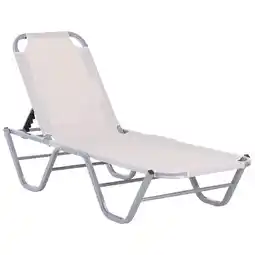 Netto Marken-Discount Outsunny Sonnenliege Aluminium, Texteline Angebot