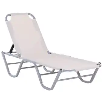 Netto Marken-Discount Outsunny Sonnenliege Aluminium, Texteline Angebot