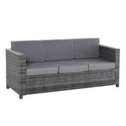 Netto Marken-Discount Outsunny Rattan Sofa Metall, PE-Rattan, Polyester Angebot