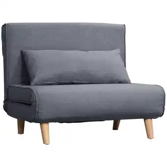 Netto Marken-Discount HOMCOM Einzelschlafsofa Leinenimitat, Tannenholz Angebot