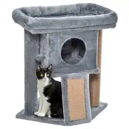 Netto Marken-Discount PawHut Katzenbaum MDF, Plüsch, Jute Angebot