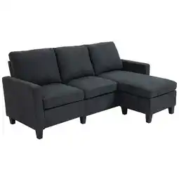Netto Marken-Discount HOMCOM Ecksofa Polyester, Schaumstoff, ABS, Kieferholz Angebot