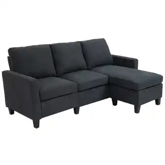 Netto Marken-Discount HOMCOM Ecksofa Polyester, Schaumstoff, ABS, Kieferholz Angebot