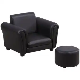 Netto Marken-Discount HOMCOM Kindersessel mit Hocker Holz, kunststoff, 25D Schaumstoff Kunststoff Angebot