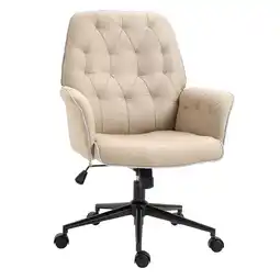 Netto Marken-Discount Vinsetto Bürostuhl Schaumstoff, leinenartiges Polyester, Metall Angebot