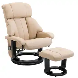 Netto Marken-Discount HOMCOM Relaxsessel mit Fußhocker Kunstleder Angebot
