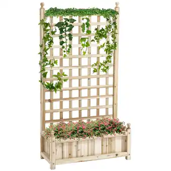 Netto Marken-Discount Outsunny Pflanzkasten Tannenholz Angebot