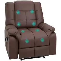 Netto Marken-Discount HOMCOM Massagesessel Kunstleder, Kalyptusholz, Stahl, Schaumstoff Angebot
