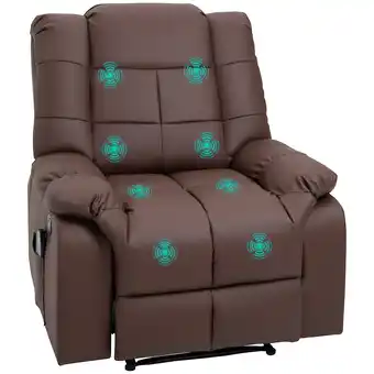 Netto Marken-Discount HOMCOM Massagesessel Kunstleder, Kalyptusholz, Stahl, Schaumstoff Angebot