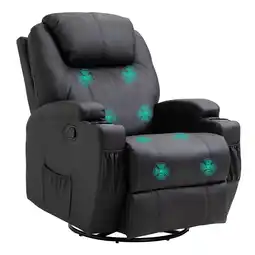 Netto Marken-Discount HOMCOM Massagesessel Kunstleder, Kalyptusholz, Metall, Schaumstoff Angebot