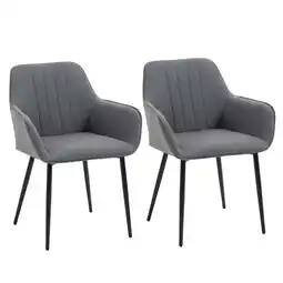 Netto Marken-Discount HOMCOM Esszimmerstühle Leinen, Metall, Schaumstoff Angebot