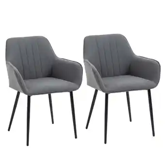 Netto Marken-Discount HOMCOM Esszimmerstühle Leinen, Metall, Schaumstoff Angebot