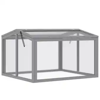 Netto Marken-Discount Outsunny Hochbeet Kieferholz, Polycarbonatplatten Angebot