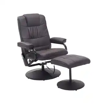 Netto Marken-Discount HOMCOM Massagesessel mit Hocker Kunstleder, Stahl Angebot