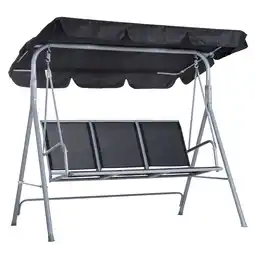 Netto Marken-Discount Outsunny Hollywoodschaukel Metall, Polyester, Mesh-Stoff Angebot