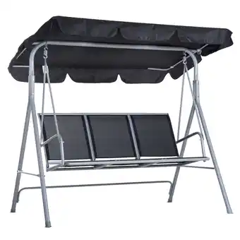 Netto Marken-Discount Outsunny Hollywoodschaukel Metall, Polyester, Mesh-Stoff Angebot