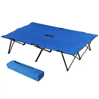 Netto Marken-Discount Outsunny Campingbett Metall, Oxfordstoff Angebot