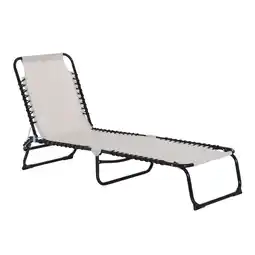 Netto Marken-Discount Outsunny Sonnenliege Stahl, Netzstoff Angebot