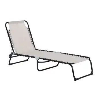 Netto Marken-Discount Outsunny Sonnenliege Stahl, Netzstoff Angebot