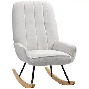 Netto Marken-Discount HOMCOM Schaukelstuhl Polyester, Gummiholz Angebot
