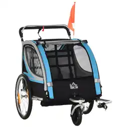 Netto Marken-Discount HOMCOM Kinderfahrradanhänger Stahl, Polyester Angebot
