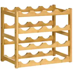 Netto Marken-Discount HOMCOM Weinregal Bambus Angebot