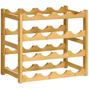 Netto Marken-Discount HOMCOM Weinregal Bambus Angebot