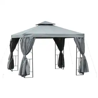 Netto Marken-Discount Outsunny Gartenpavillon Metall, Polyesterbezug Angebot