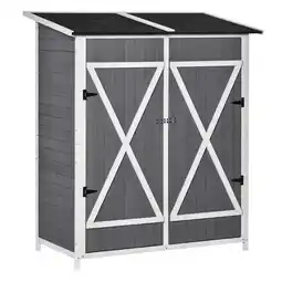 Netto Marken-Discount Outsunny Geräteschuppen Tannenholz Angebot