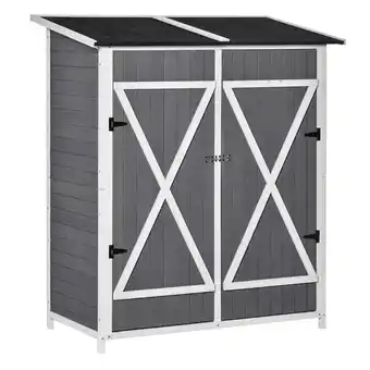 Netto Marken-Discount Outsunny Geräteschuppen Tannenholz Angebot