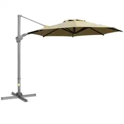 Netto Marken-Discount Outsunny Sonnenschirm Aluminium, Stahl, Polyester Angebot